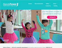 Tablet Screenshot of dancinpower.org